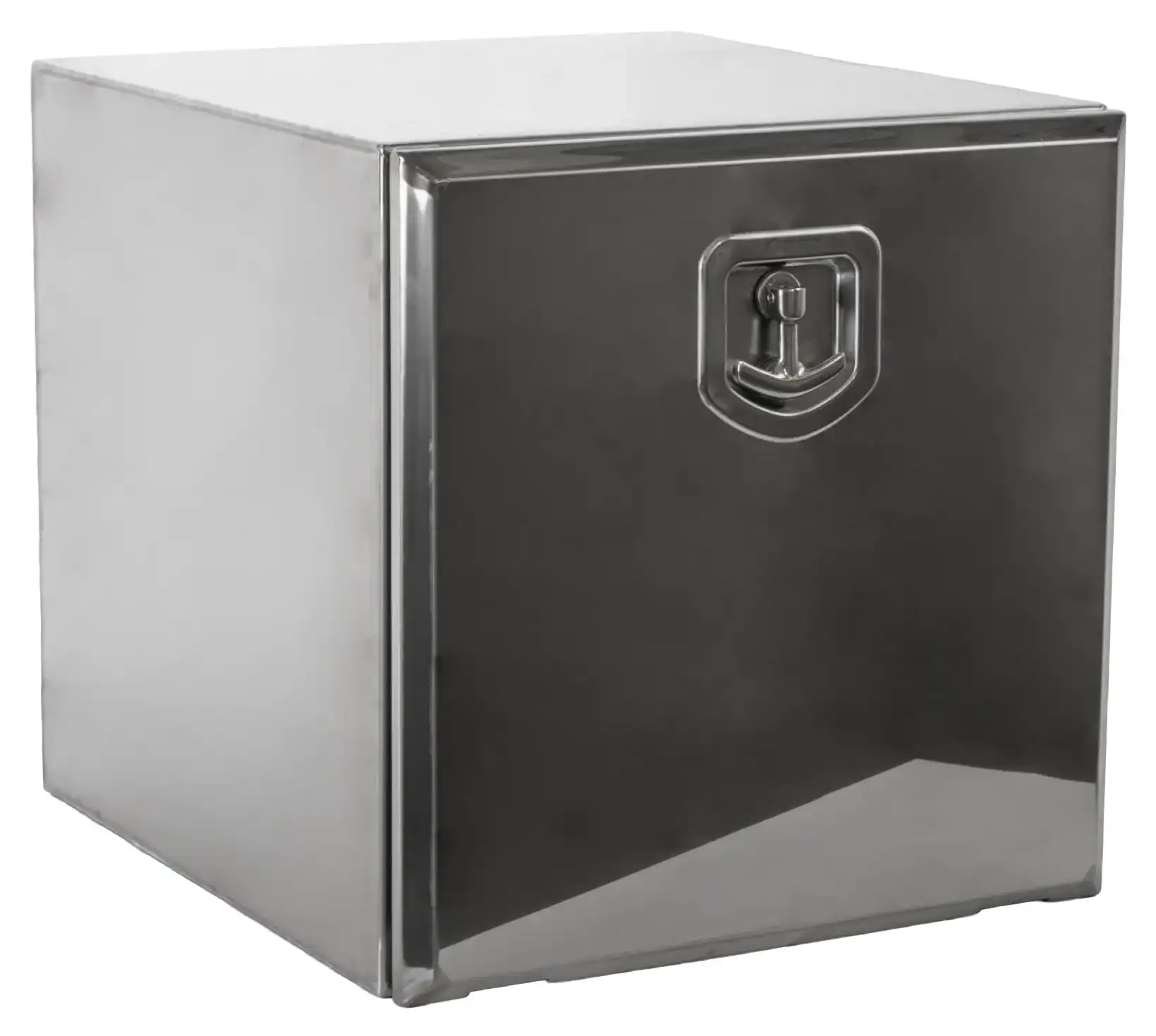 Aluminium Staukasten mit poliertem Edelstahldeckel
