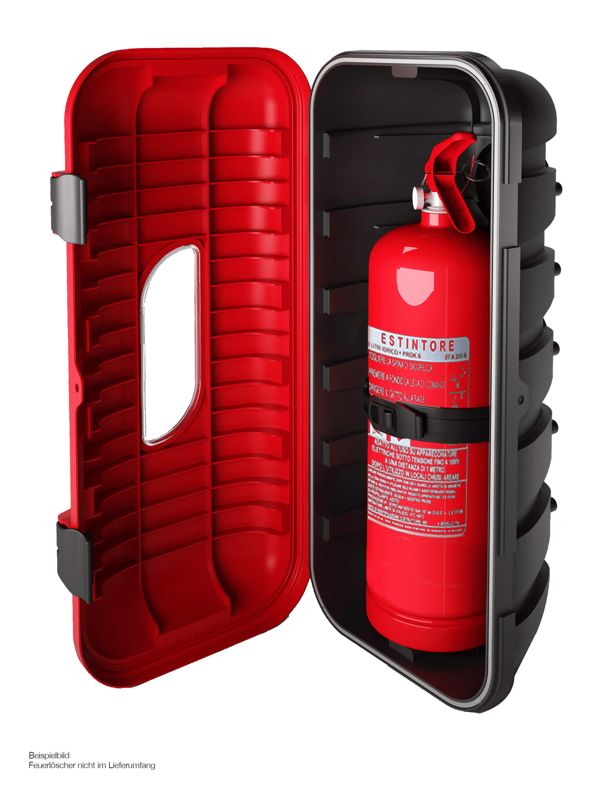 Feuerlöscherkasten Für 6 Kg LKW – Robuste Kunststoffbox Mit Sichtfenster, 180°-Öffnung, Für Auflieger & Anhänger, Rot, Inkl. Zubehör Feuerlöscher Feuerlöscherkasten Für 6 Kg LKW – Robuste Kunststoffbox Mit Sichtfenster, 180°-Öffnung, Für Auflieger & Anhänger, Rot, Inkl. Zubehör Feuerlöscher