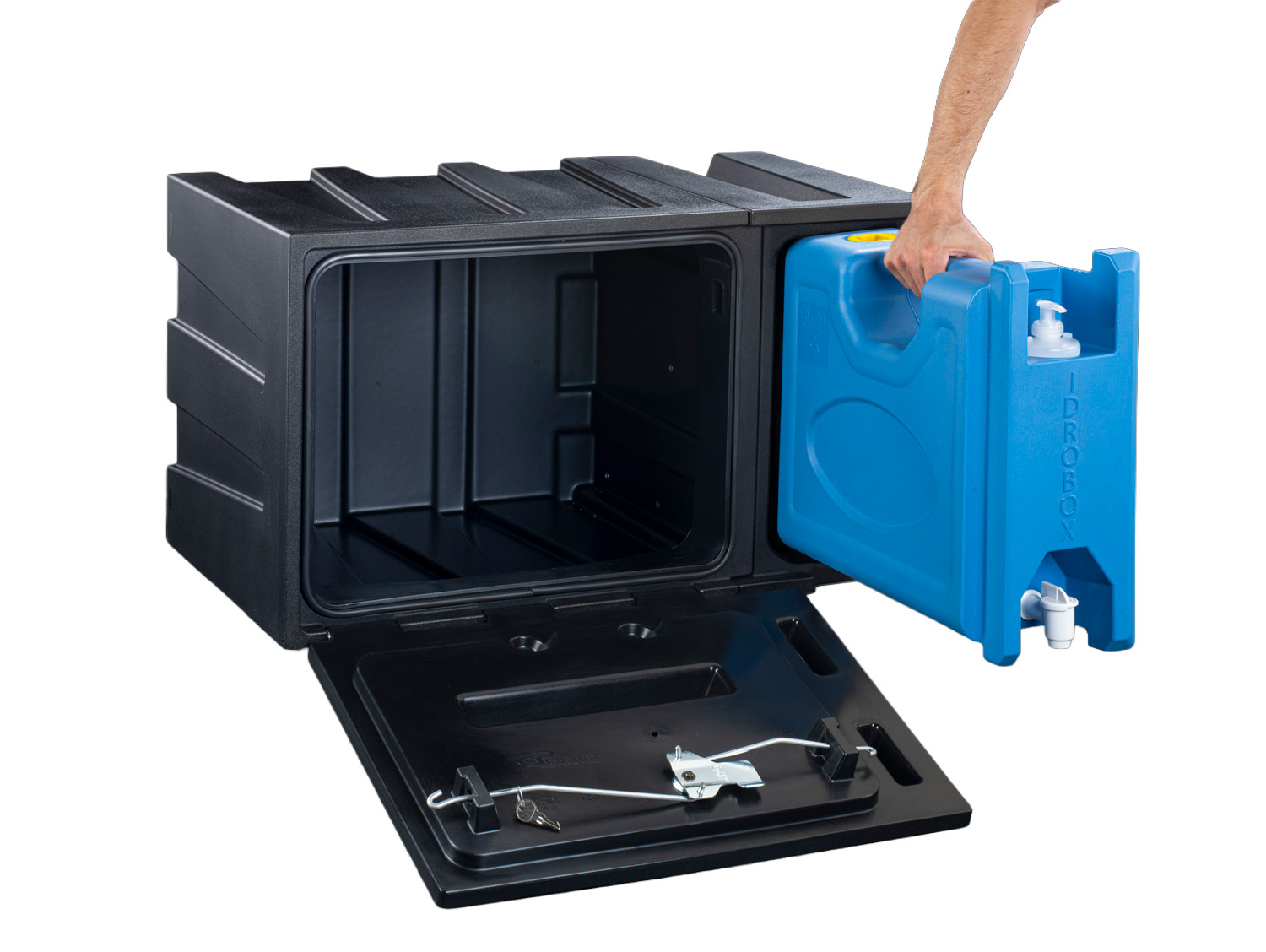Copar Staukasten inkl. Wassertank "Idrobox" - B 800 x H 450 x T 470 mm
