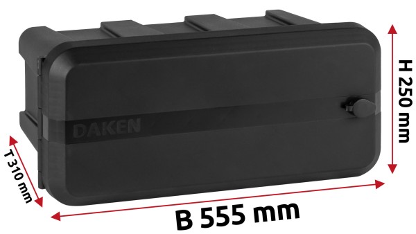 Daken Blackit Lite Werkzeugkasten - 555 x 250 x 310 mm