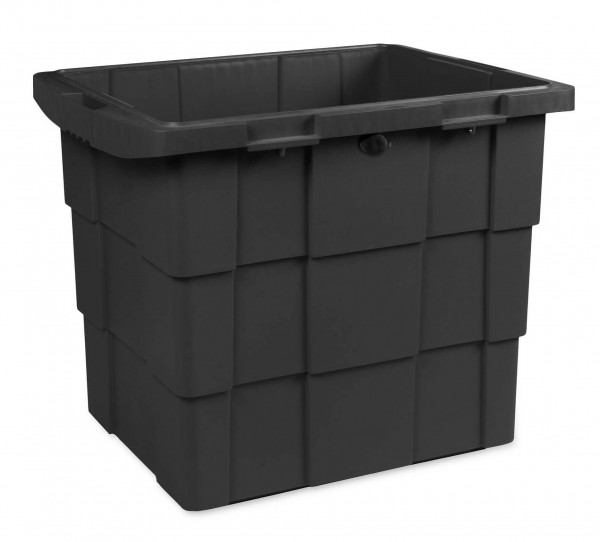 Daken Pit Box, Lagerbox, Streugutbox ohne Deckel - Schwarz 108 Liter